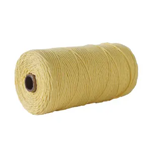 Fils 100% coton naturel, corde torsadée durable en coton, macramé pour tissu, 2mm