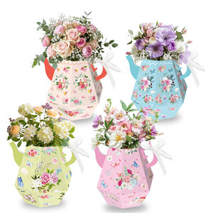 Cajas de flores para fiesta de té KZ119, jarrón de tetera, Decoración de mesa para té Floral, fiesta de cumpleaños temática, Baby Shower, suministros de boda - Product Image 5