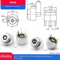 Connecteur magnétique 4 mm 10 A pour instrument de santé sur circuit imprimé, avec anneau de charge USB et broches d'aspiration magnétique mâle-femelle en laiton