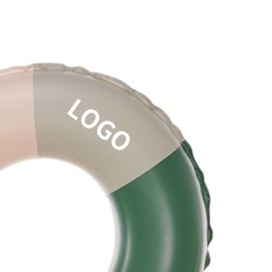 Custom Logo Large Swim Printed White Adult Kids Pvc Inflatable Swimming Tube Pool <b>Ring</b> for Summer - Product Image 2