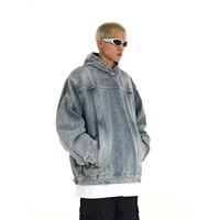 Sweat à Capuche Unisexe de Haute Qualité Motif Uni, Veste Courte Personnalisée avec Poche pour Denim Tears, Pull d'Automne Homme Femme