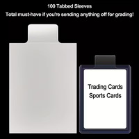 2.5*3.5, PTCG, TCG Protectores de Tarjetas Transparentes y Semirrígidos de Carga Superior de Fácil Extracción, Fundas para Tarjetas con Ondas, Protectores de Tarjetas con Pestañas