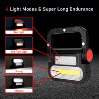 Lampe de travail COB en gros, portable, rechargeable par USB, pour l'extérieur, les tentes, la randonnée et le camping