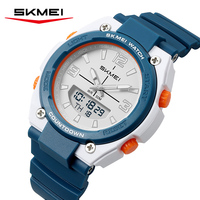 Jam Tangan SKMEI 2796 Trendy Dynamic Student Dual Display Multifungsi Tahan Air Olahraga Outdoor Pria Quartz Digital