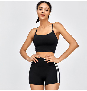 Wholesale Women's Cross Back Ruched Yoga Tank Top <b>Padded</b> Buttery Soft Workout Top Quick Dry Slim Fit <b>Running</b> Sports Bra OEM ODM - Product Image 6