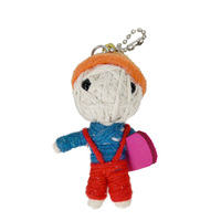 Porte-clés artisanal mignon, chaîne d'ornement fait à la main, couteau Voodoo maléfique, poupées Voodoo personnalisées d'halloween bon marché, 2023