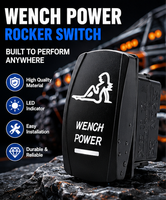 Interruptor basculante grabado con láser de 12V 24V con certificación CE, resistente al agua, para embarcaciones y automóviles, venta al por mayor de fábrica