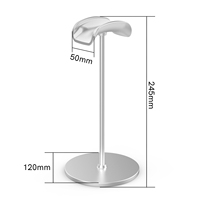 Support de casque incurvé avec plateau de rangement Support de casque de jeu à base lourde Support de casque pour AirPods Max