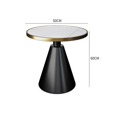 Lauren platine + pieds noirs diamètre 50*50*60