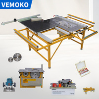 Scie à table promotionnelle pour le travail du bois avec rail double dissimulé de 6*10 cm et support roulant pour charpentier