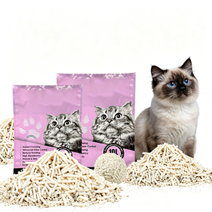 Litière pour chat en tofu naturelle, personnalisable OEM, faible teneur en poussière, contrôle efficace des odeurs, agglomération rapide, jetable dans les toilettes - Product Image 1