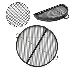 Rejilla Redonda de Acero con Alto Contenido de Carbono para Barbacoa, No de Hierro Fundido, para Exteriores, Camping, Portátil, para Fogatas, <span class=keywords><strong>Malla</strong></span> Metálica para BBQ - Product Image 1