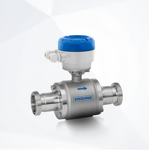 Capteur de débit hygiénique EM mural à distance KROHNE OPTIFLUX6000W DN2.5-DN150 avec revêtement PFA, compatible CIP SIP, compteur magnétique HART Modbus - Product Image 2