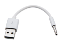 Adaptateur de charge et de transfert de données audio Jack 3,5 mm vers USB 2.0 pour iPod Shuffle 3ème, 4ème, 5ème, 6ème, 7ème génération