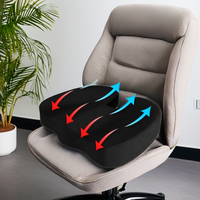 Coussin de siège en mousse à mémoire de forme pour soulagement de la sciatique, coussin de coccyx, pour siège de bureau, siège de voiture, correction de la douleur au coccyx, soutien lombaire