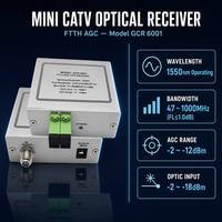 Node Optik Mini CATV Kompatibel XGS-PON GPON 1550nm AGC FTTH Fiber to Home Kabel TV Jaringan HFC Penerima RF