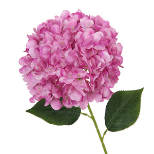Fleurs d'hortensia artificielles 180 pétales branche unique en soie plastique pour décoration maison mariage style français moderne - Product Image 2