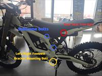 Vis en titane pour Surron GR5 TC4, kit de vis multi-positions en titane, ensemble complet de fixations pour Sur Ron Light Bee 2 E Dirt Bike