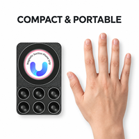 Support de téléphone magnétique à ventouse mains libres pour diffusion en direct, selfie et vidéo, compatible avec surfaces multiples (verre, carrelage)