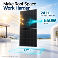 Panneaux solaires 650W LONGi Hi-MO X10 HPBC 2.0 Bifacial Double Verre LR7-72HVD-655M