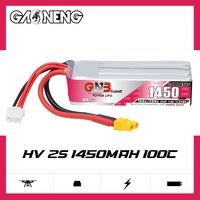 GAONENG GNB 2S 7.6V HV 1450MAH 100C 200C Baterai LiPo RC Konektor XT30 Drone FPV 1:8 Sepeda RC 1/8 Sepeda Motor RC Mobil Balap Kyosho