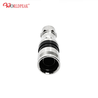 Conector de Cable de compresión recto RF de 75ohm/50ohm, conector CATV, conectores de crimpado de enchufe macho tipo F para Cable RG6/RG11