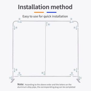 Factory Price 10ft 20ft Custom <b>Backdrop</b> Banner <b>Stand</b> Event <b>Backdrop</b> <b>Backdrops</b> for Events Trade Fair Wall Trade Show Display - Product Image 4