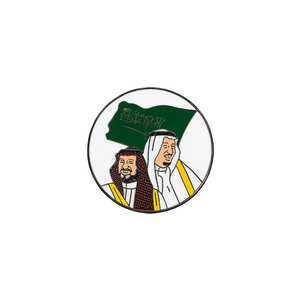 Souvenir di viaggio in Medio Oriente Abu Dhabi arabe audi Arabia bandiera della stella del calcio Ronald pin - Product Image 3