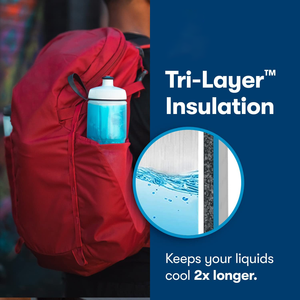 Sport isolé-bouteilles d'eau étanches garder le refroidisseur d'eau 2X <span class=keywords><strong>plus</strong></span> long-sans BPA Sport et vélo bouteille à presser avec poignée - Product Image 4