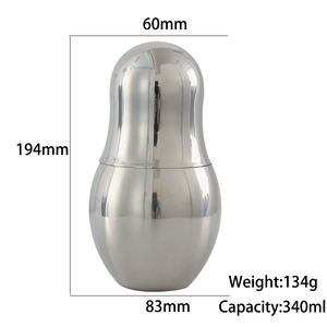Tasse à <span class=keywords><strong>gourde</strong></span> en acier inoxydable créative et écologique avec couvercle imprimé personnalisable et paille peinte à la main pour les dégustations de vin - Product Image 6