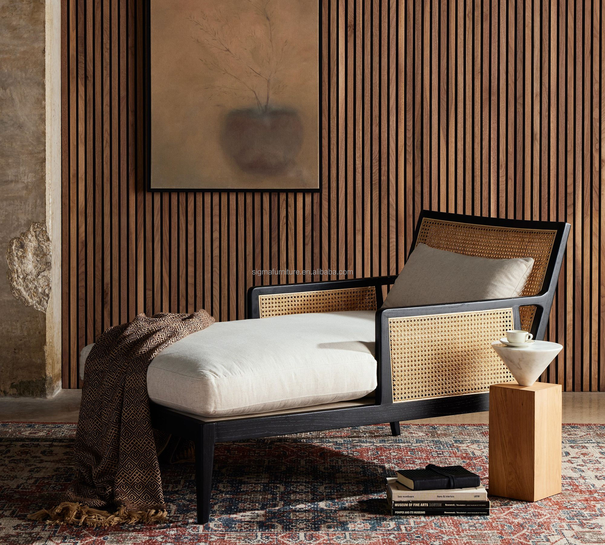New fashion italian luxury villa sofa rest chaise lounge design living room furniture