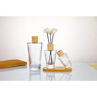 Diffuseurs d'arômes en verre pour voiture et maison, 200 ml et 500 ml, avec bouchon à vis, pour huiles essentielles et bâtonnets diffuseurs