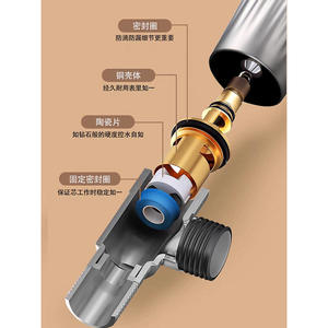 Válvula angular Hemans de acero inoxidable de 15 mm con rosca hembra y núcleo de cobre para fontanería - Product Image 1