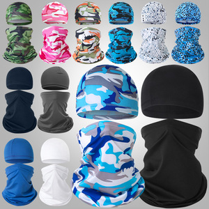 Summer Breathable Sun Protection Cycling Cap With Magic Headscarf Combo Outdoor UV Ice Silk Neck Warmer Unisex Adult - Product Image 3