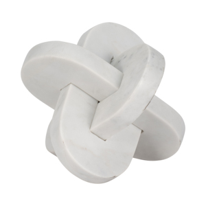 Ornamento a nodo di marmo, scultura decorativa per casa, ufficio, soggiorno, mensola, pezzo d'arte astratta - Product Image 1