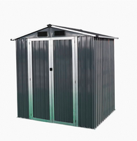Abri en acier à montage rapide et installation facile, cabane métallique modulaire DIY, maison de rangement préfabriquée à installation rapide pour jardin et cour