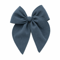 Nœud à cheveux classique en velours côtelé vintage pour l'automne, grand nœud en velours côtelé motif baleine, accessoires pour enfants, filles, adolescentes et femmes