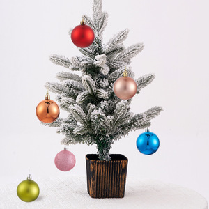 Decoraciones para Árbol de Navidad, Juego de 24 Bolas Colgantes de Navidad en Tamaños de 3/4/6/8 cm, Bolas Decorativas Coloridas para Árbol y Adornos Navideños - Product Image 1
