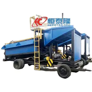 10 20 30 To 100 T/h Mobile River Alluvial Gold Trommel Wash Plant Placer Gold Mining Processing Equipment