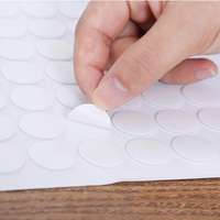 Transparente Acryl-Klebepunkte Spurlose Montage-Aufkleber Abnehmbare Klebende Doppelseitige Runde Nano-Gel-Matten für Holz, Glas