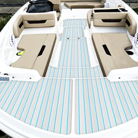 Haute qualité Anti UV mer Eva mousse Faux teck terrasse moderne étanche Marine bateau tapis de sol anti-dérapant extérieur Yacht brossé