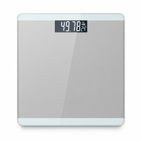 Balance numérique moderne en verre trempé blanc avec écran LCD, moniteur de température, unités de pesage électroniques professionnelles
