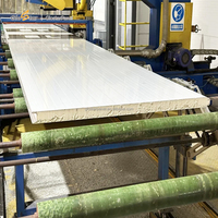 Panneau sandwich en PU de haute qualité pour l'isolation thermique, PE/SMP/HDP/PVDF, 50 mm, 75 mm, 100 mm, 150 mm, 200 mm, taille personnalisée, pour entrepôt frigorifique