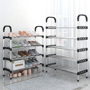 Scarpiera in <span class=keywords><strong>Metallo</strong></span> a 6/7/8 Livelli con 5 Tubi per Ogni Strato, Antiruggine, per Ingresso e Soggiorno - Vendita all'Ingrosso - Product Image 2