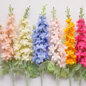 Fiori Artificiali di Delphinium Bianco a Stelo Lungo LUYI, Decorazioni Moderne per Casa, Matrimoni Autunnali, Eventi e Feste, Profumati - Product Image 2