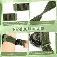 Bracelets de montre en nylon de 18 mm pour Casio F91W/Casio AE-1300/AE-1200/AE-1000/F-108/W-217H/W-218H/A158W/A168W/SGW-300H/W-800H