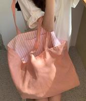 OEM & ODM Sac écologique en lin uni de qualité supérieure Sac fourre-tout à bandoulière de plage en lin naturel doux