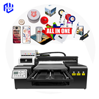 Mesin Printer UV Inkjet Flatbed Otomatis 6090 Baru untuk Kepala I3200 DX7, Pencetak Kaca, Kayu, Papan Akrilik, dan Dinding