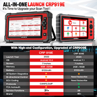 Escáner Automotriz LAUNCH X431 CRP919E, Escáner de Sistema Completo, Control Bidireccional CANFD/DIOP, Herramienta de Diagnóstico para Autos con Más de 29 Funciones de Reinicio