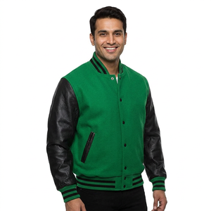 Blank Varsity <b>Jacket</b> Manufacturers Custom Wool Wholesale Leather Sleeve <b>Baseball</b> Letterman <b>Jacket</b> <b>for</b> Sale - Product Image 1